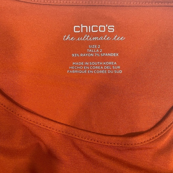 NWT Chico’s Ultimate Long Sleeve Tee - Picture 6 of 9